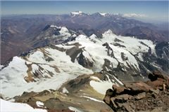 Вид на Анды с вершины Аконкагуа